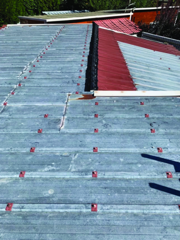 Peinture bac acier avant travaux