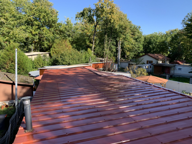 Peinture bac acier après travaux